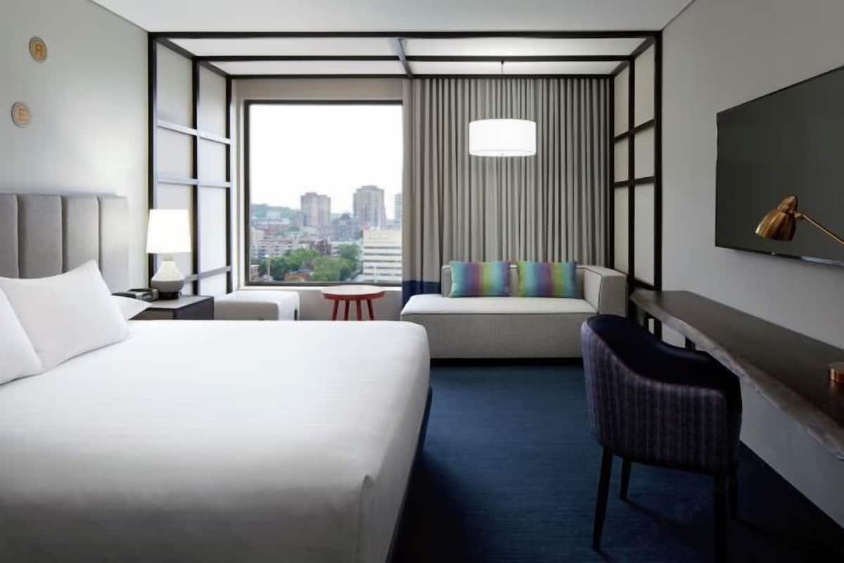 Premium bedding, pillow-top beds, in-room safe, laptop workspace