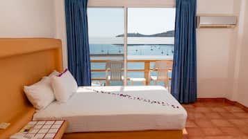 Standard Room, 2 Double Beds, Ocean View | Premium bedding, down comforters, in-room safe, blackout drapes