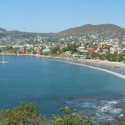 En la playa