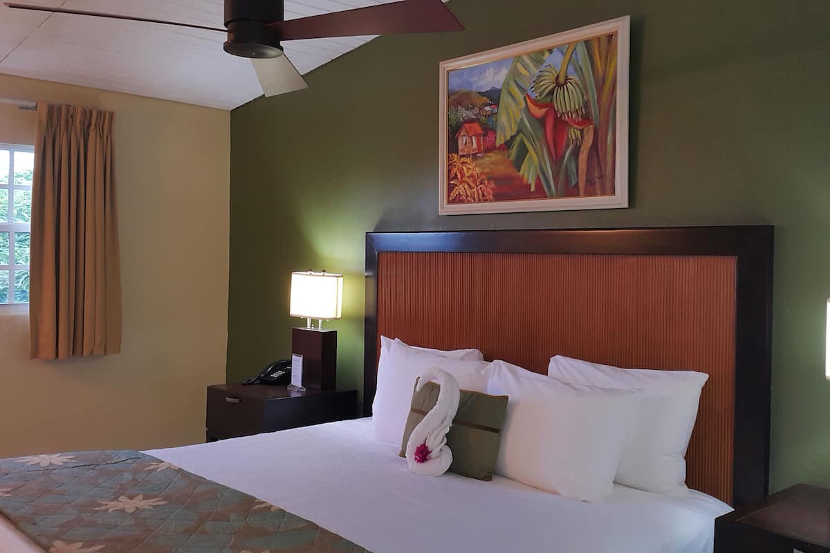 deluxe suite, 1 bedroom, kitchenette, ocean view | premium bedding, down duvets, in-room safe, individually furnished