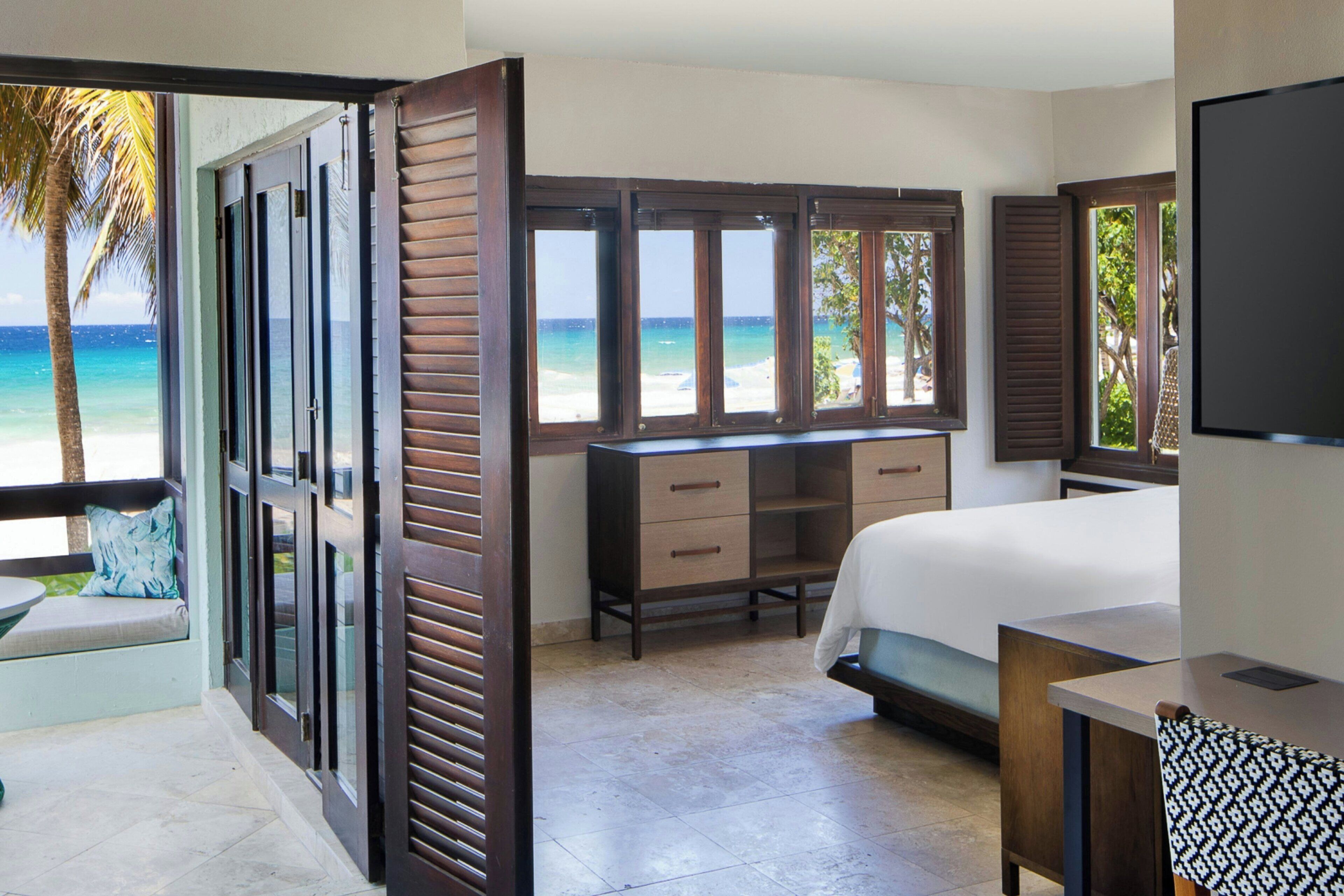 junior suite, 1 king bed with sofa bed, non smoking, beachfront | beach | on the beach, sun-loungers, beach towels