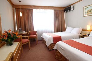 Standard Room, 2 Double Beds, Non Smoking | Premium bedding, down comforters, in-room safe, desk