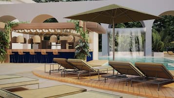 3 outdoor pools