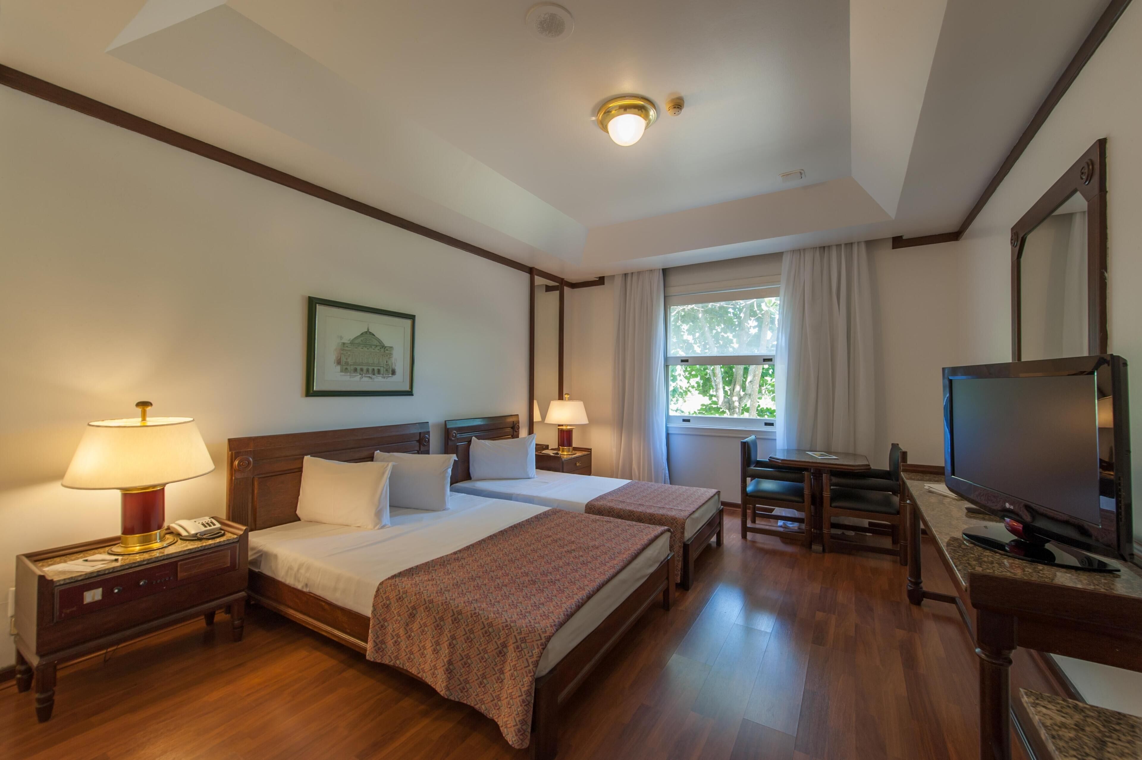 Minibar, desk, blackout drapes, free WiFi