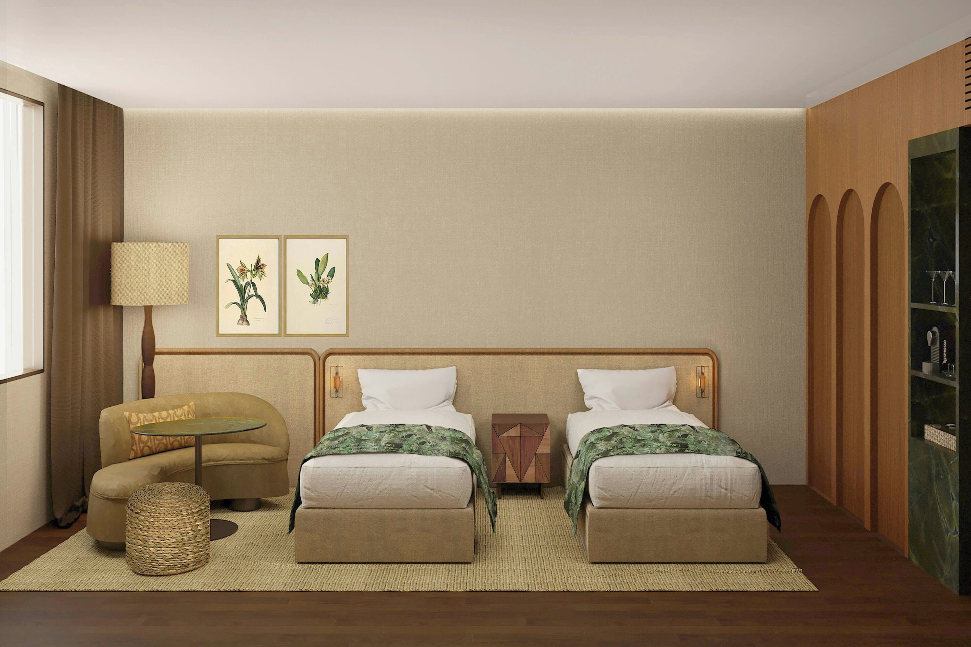 Minibar, desk, blackout drapes, WiFi (free)