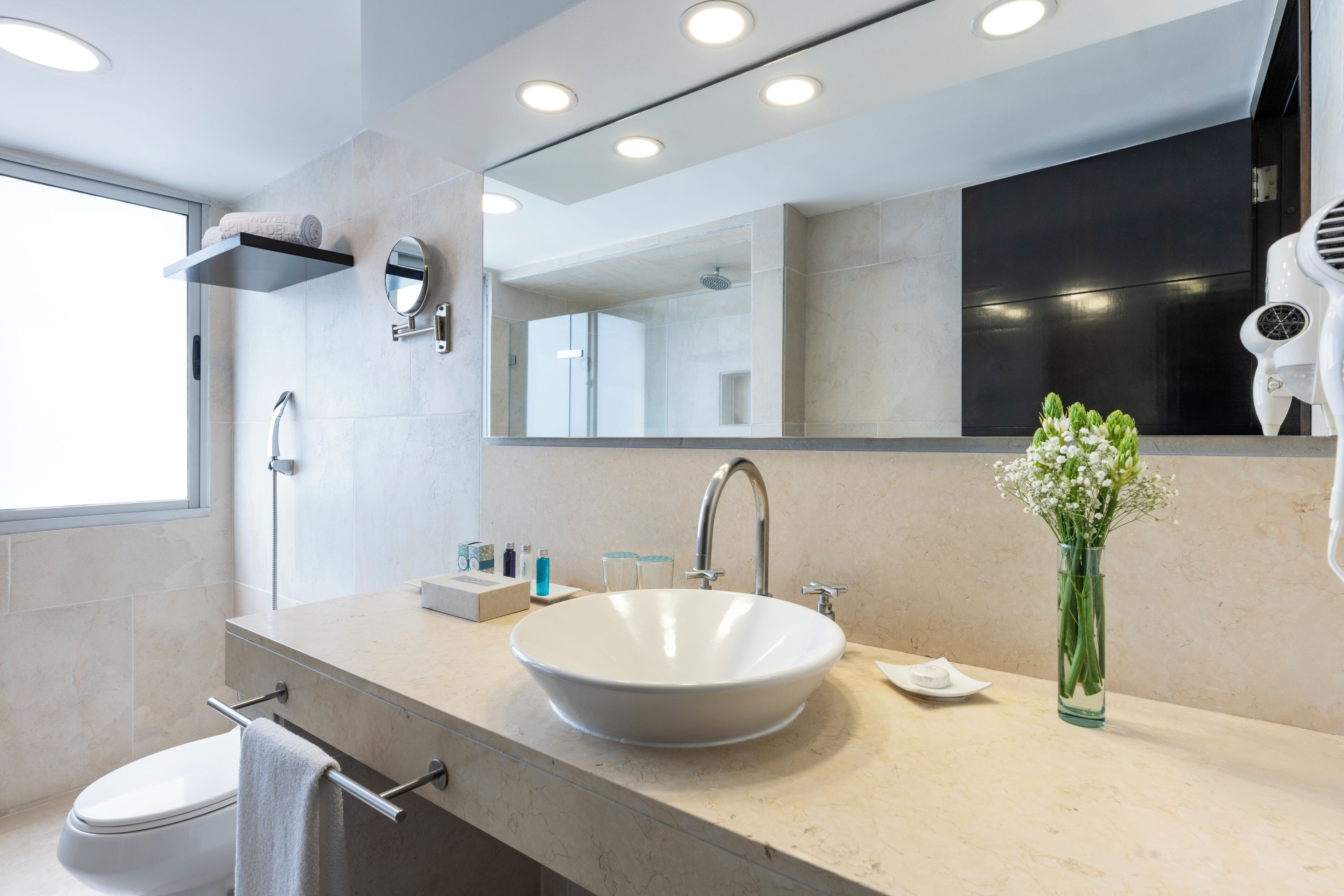 family suite, 2 bedrooms, balcony, partial ocean view | bathroom | shower, rainfall showerhead, free toiletries, hair dryer