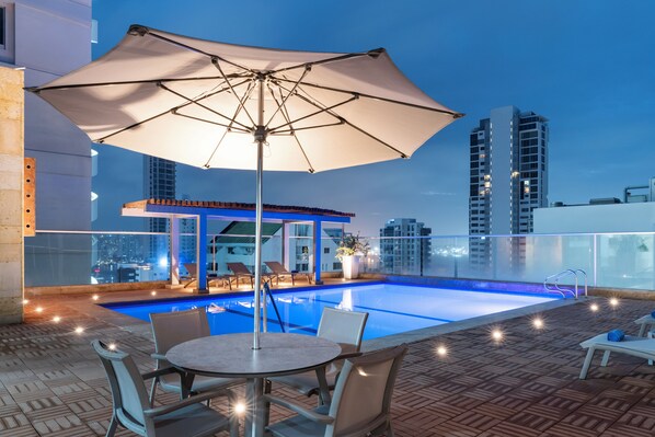 Zona a l'aire lliure per a la celebració de banquets