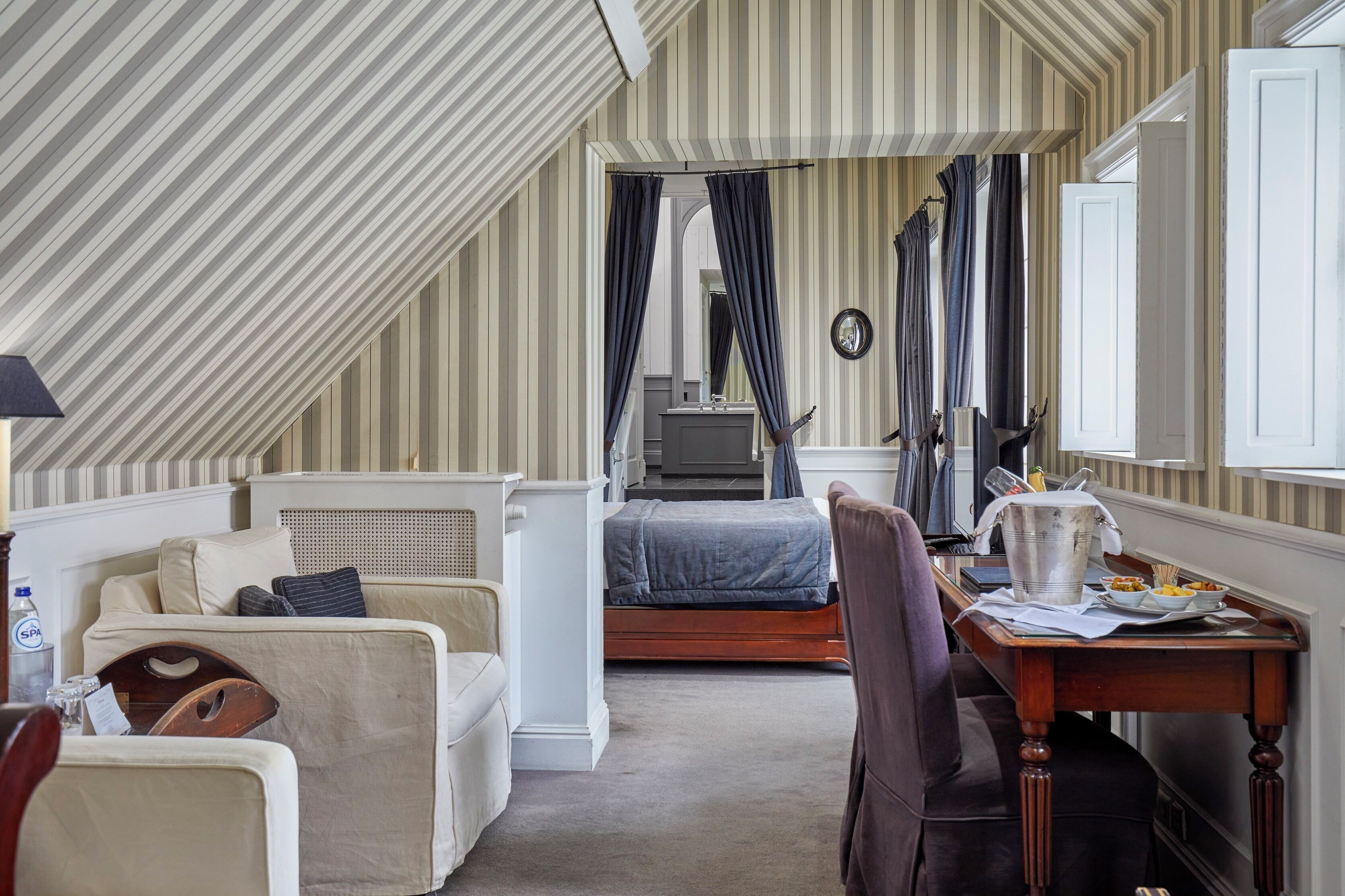 master suite | egyptian cotton sheets, premium bedding, down duvets, minibar