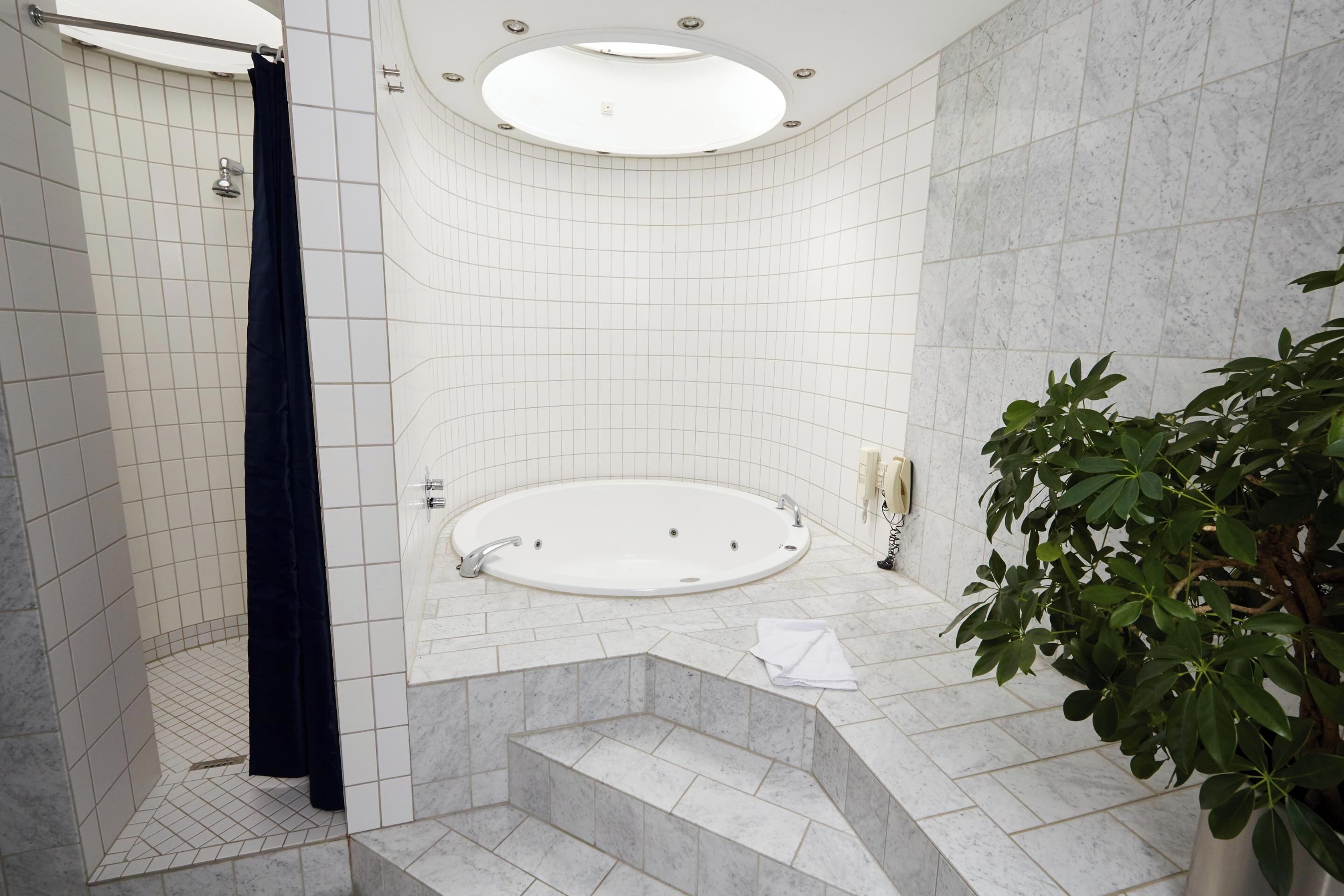 Suite | Badeværelse | Bruser, gratis toiletartikler, hårtørrer, håndklæder