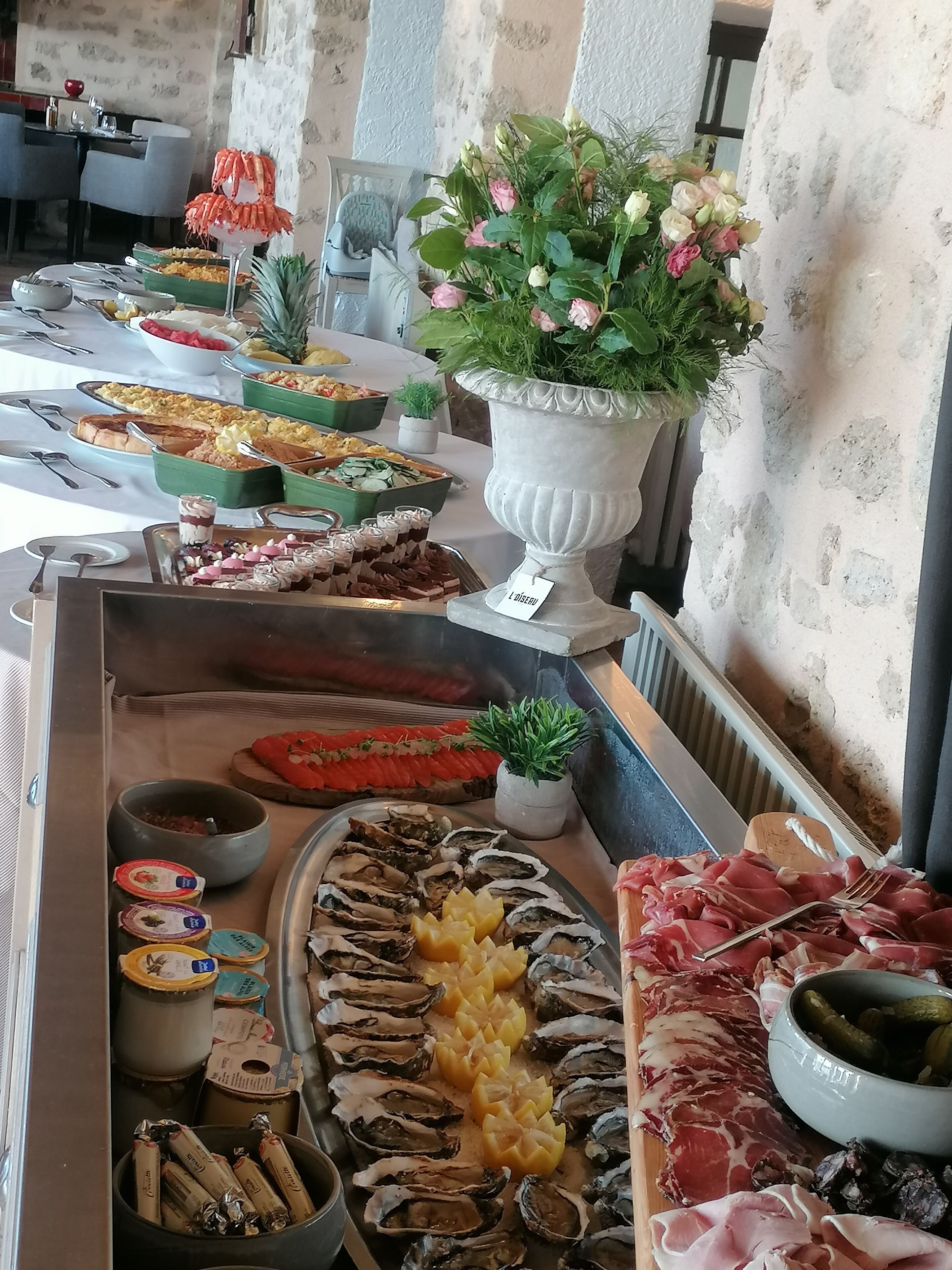 daily buffet breakfast (eur 20 per person)