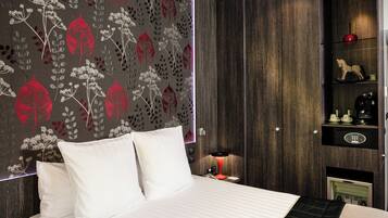 Chambre Double Supérieure, vue jardin | Literie de qualité supérieure, articles gratuits dans le mini-bar