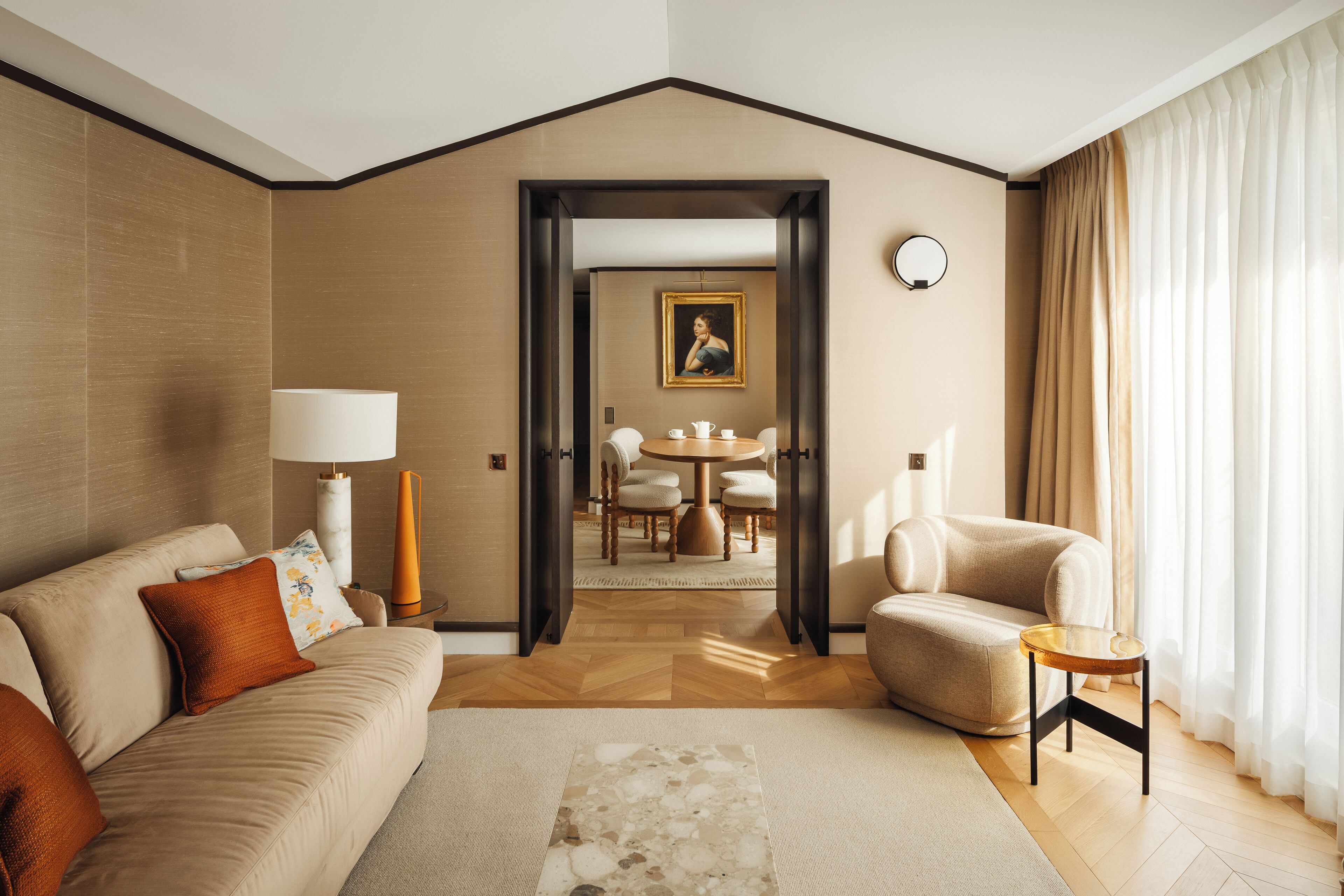 marquis de sers apartment | living area | 46-inch smart tv with satellite channels, tv, toys