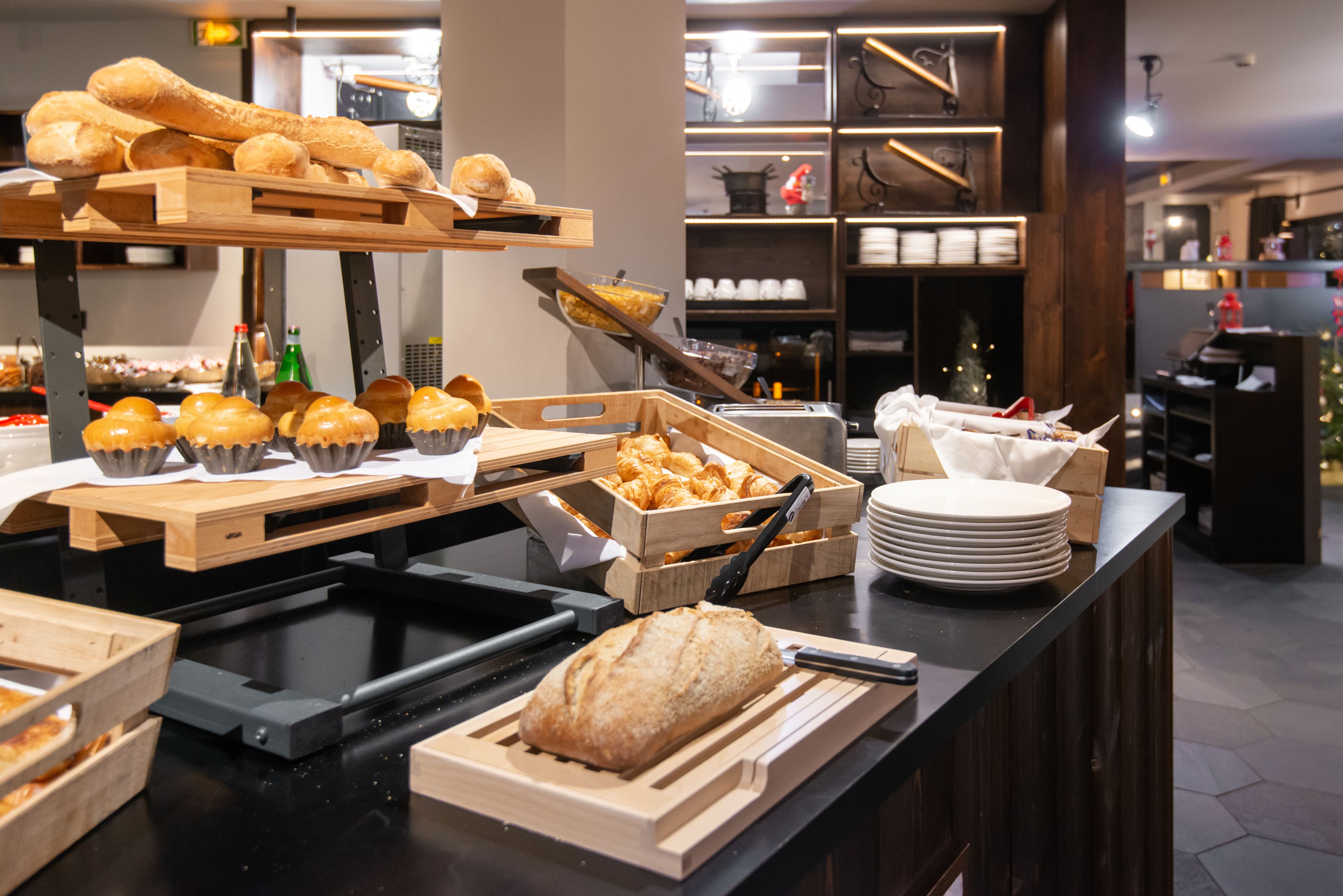 daily buffet breakfast (eur 19 per person)