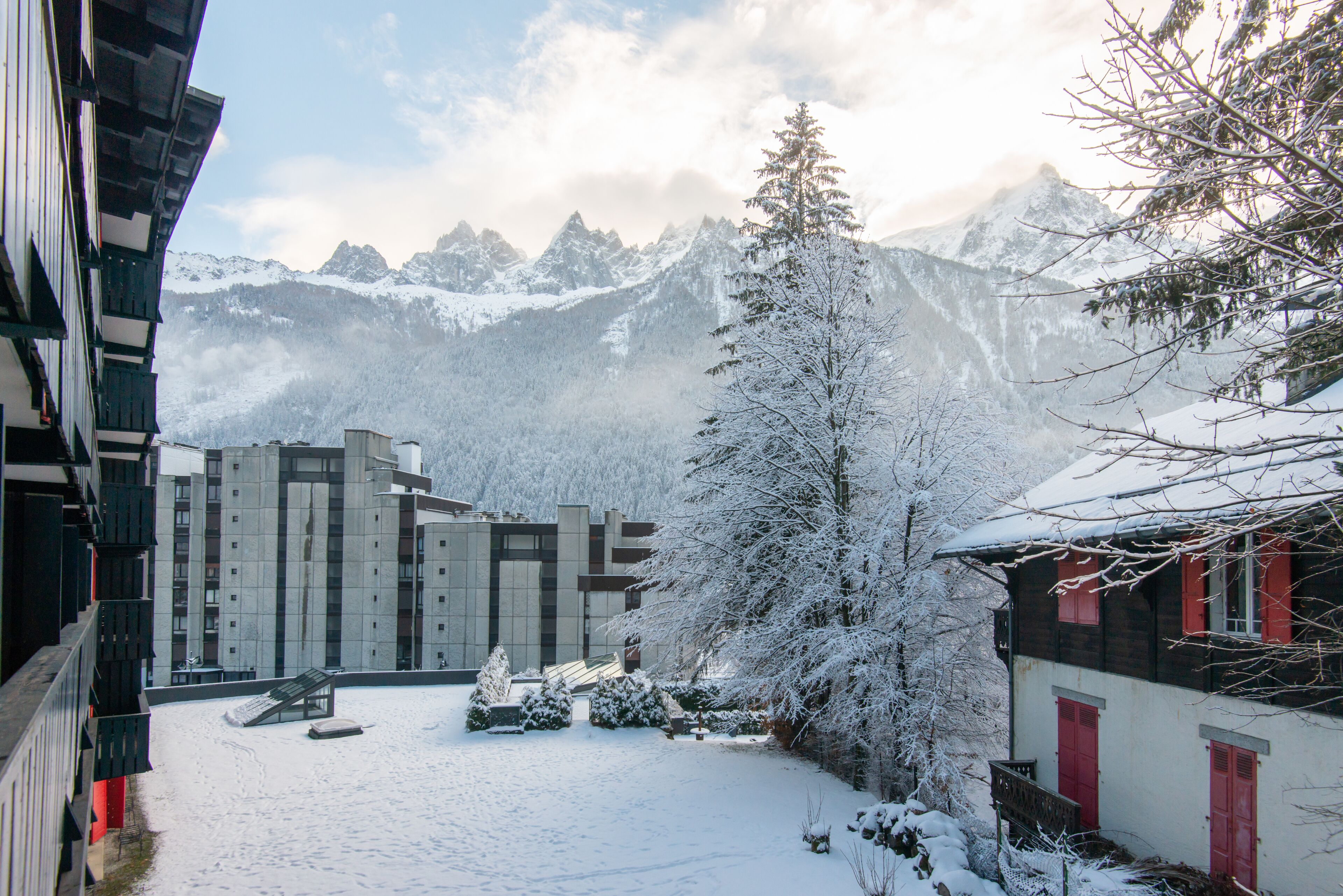 Blick von der Unterkunft