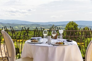 Lunch, dinner served; Regional cuisine, garden views