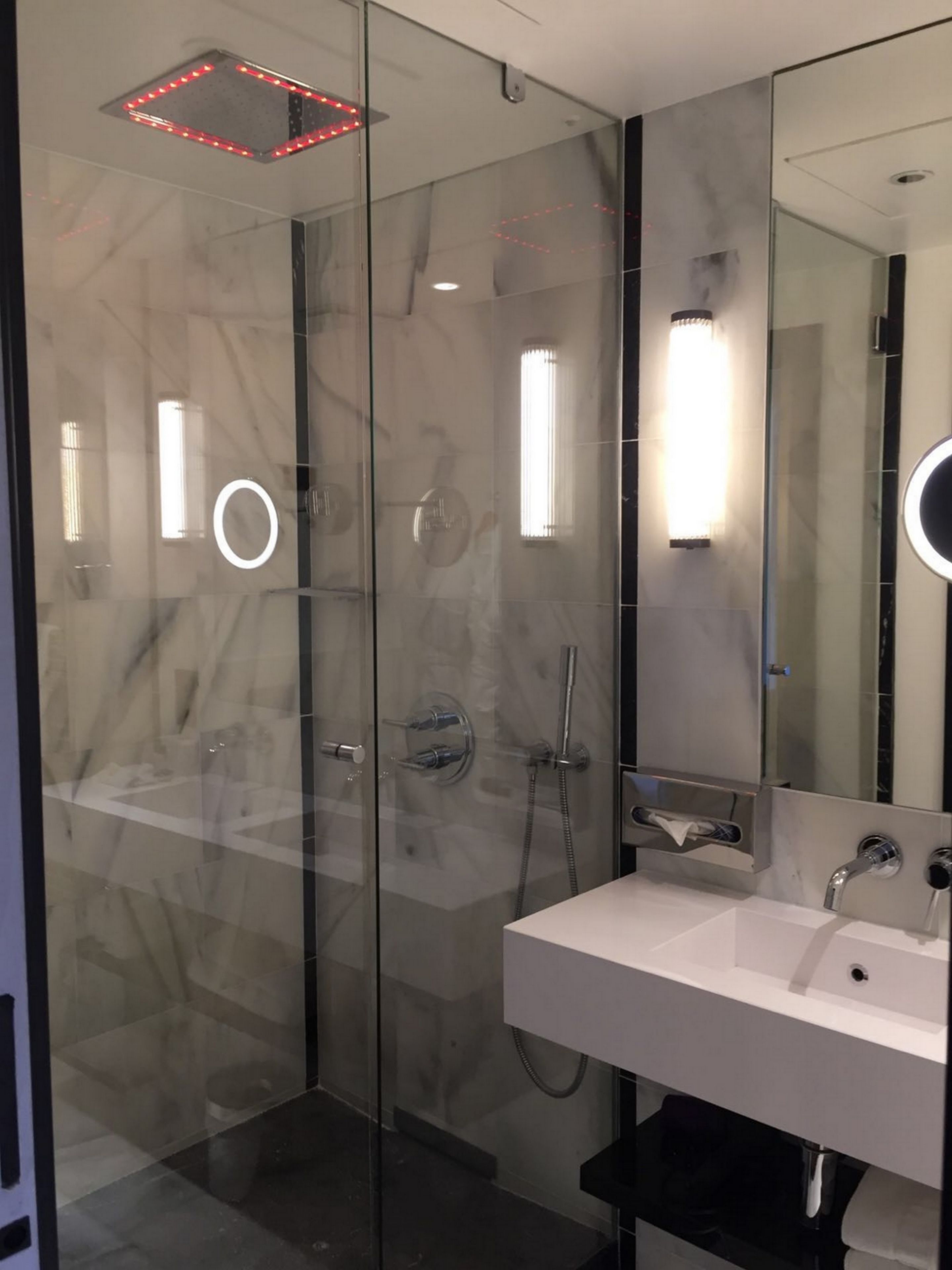 free toiletries, hair dryer, bathrobes, towels