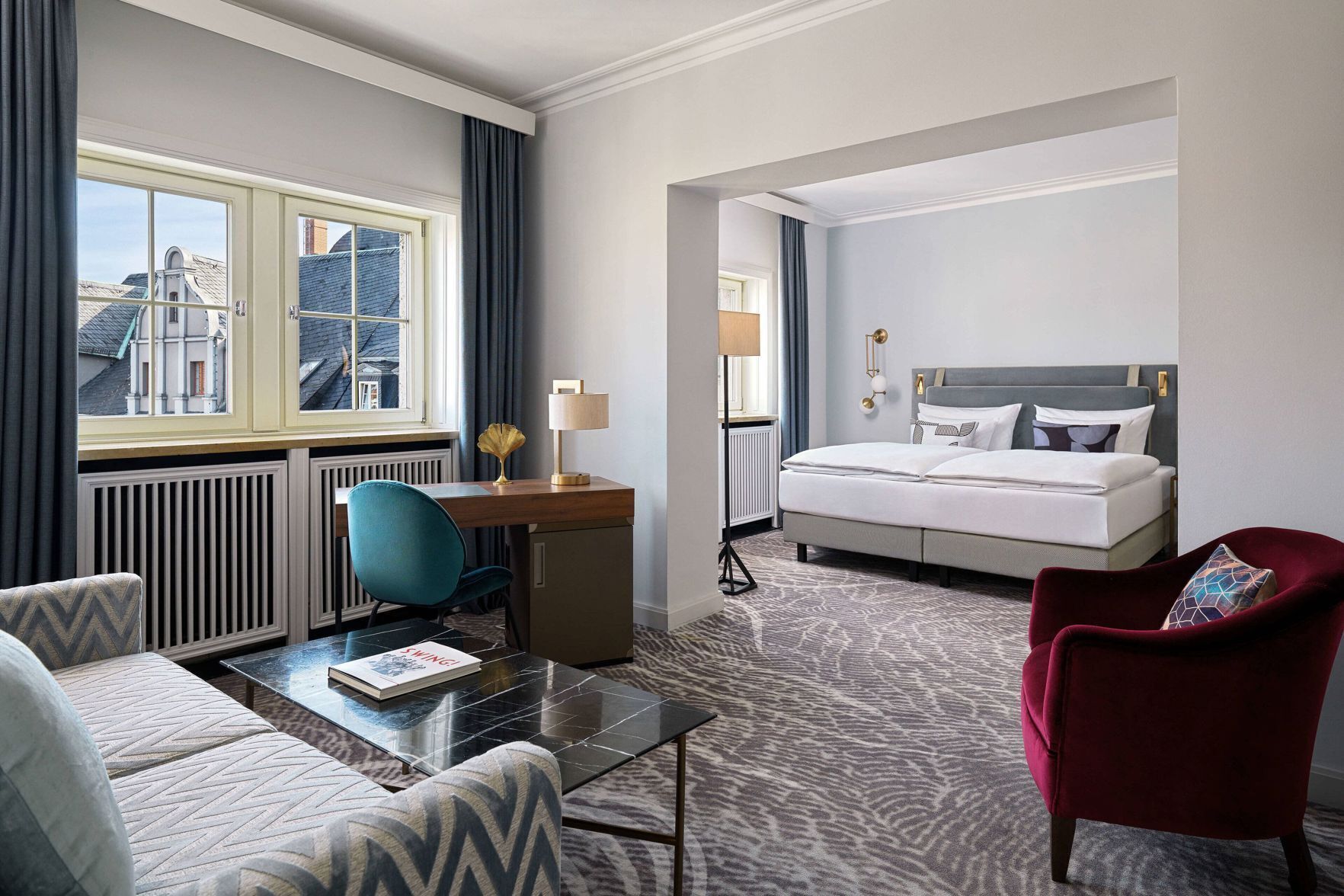 Premium bedding, in-room safe, desk, blackout curtains