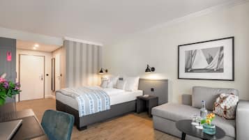 Literie hypoallergénique, minibar, coffres-forts dans les chambres