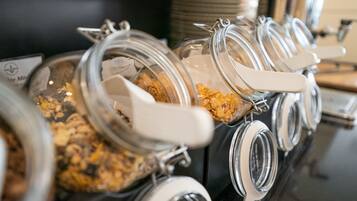 Daily self-service breakfast (EUR 19.90 per person)