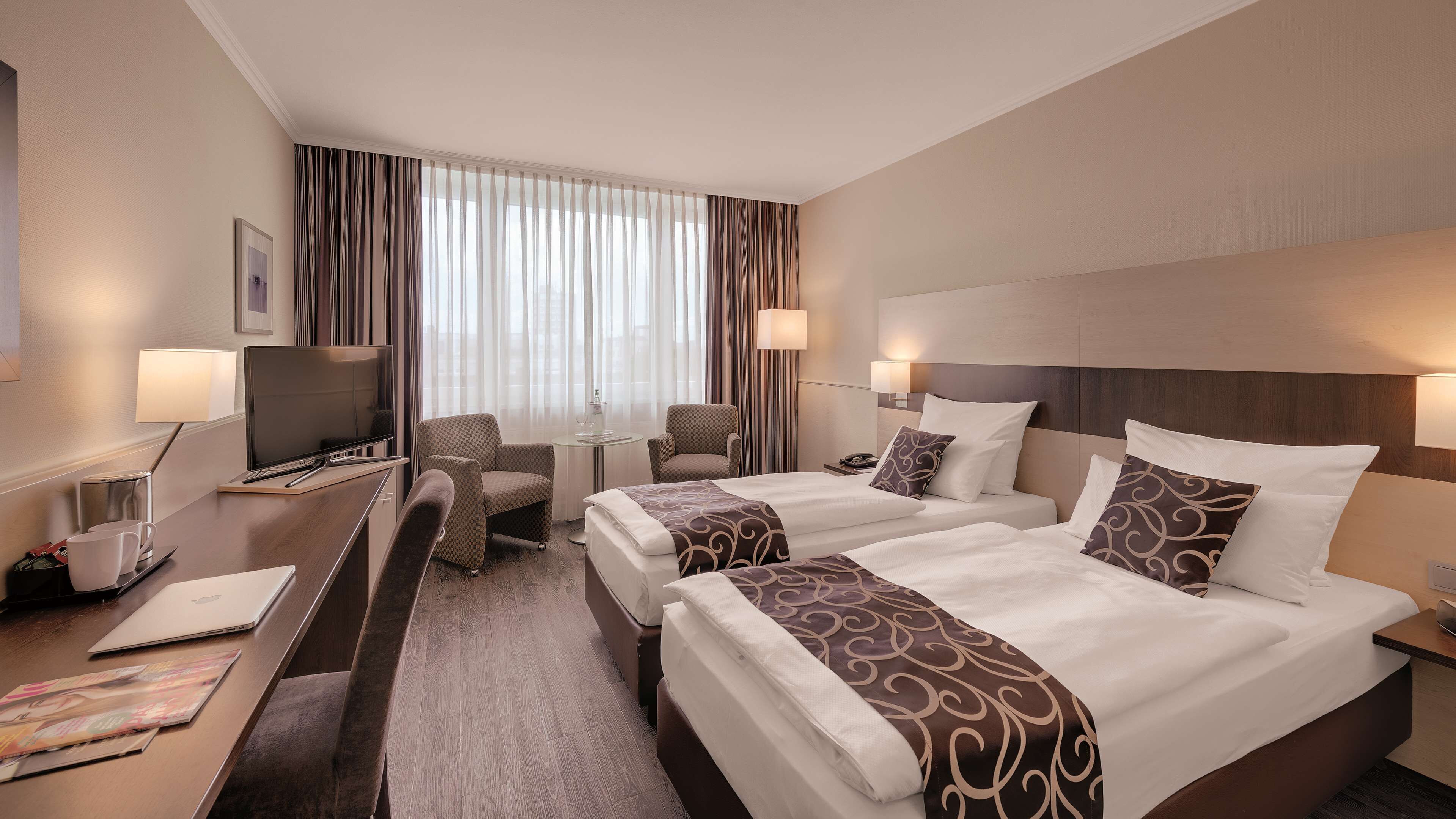 Premium bedding, minibar, in-room safe, laptop workspace