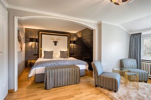 Free minibar, in-room safe, individually decorated