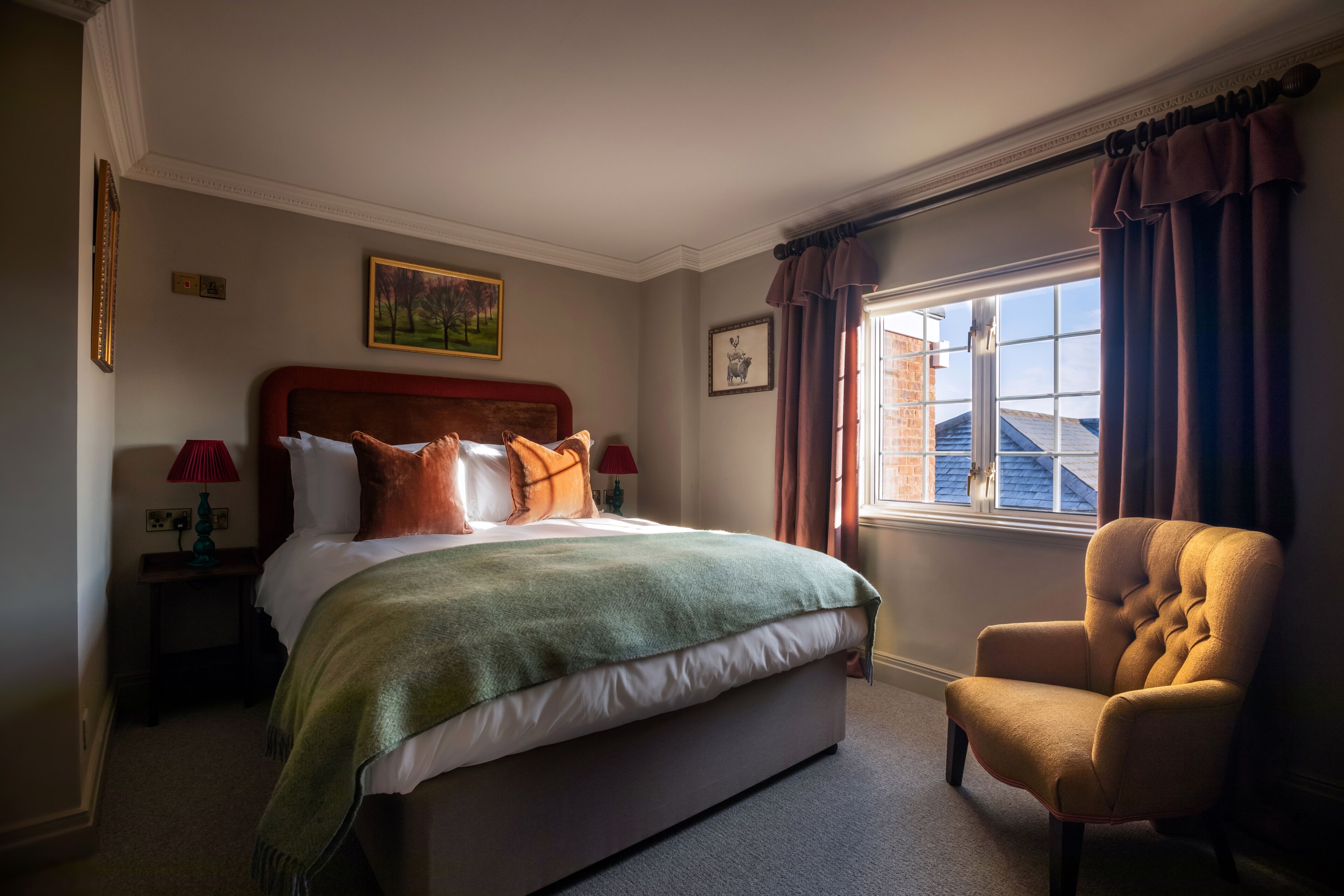 comfort double room | premium bedding, desk, iron/ironing board, free wifi