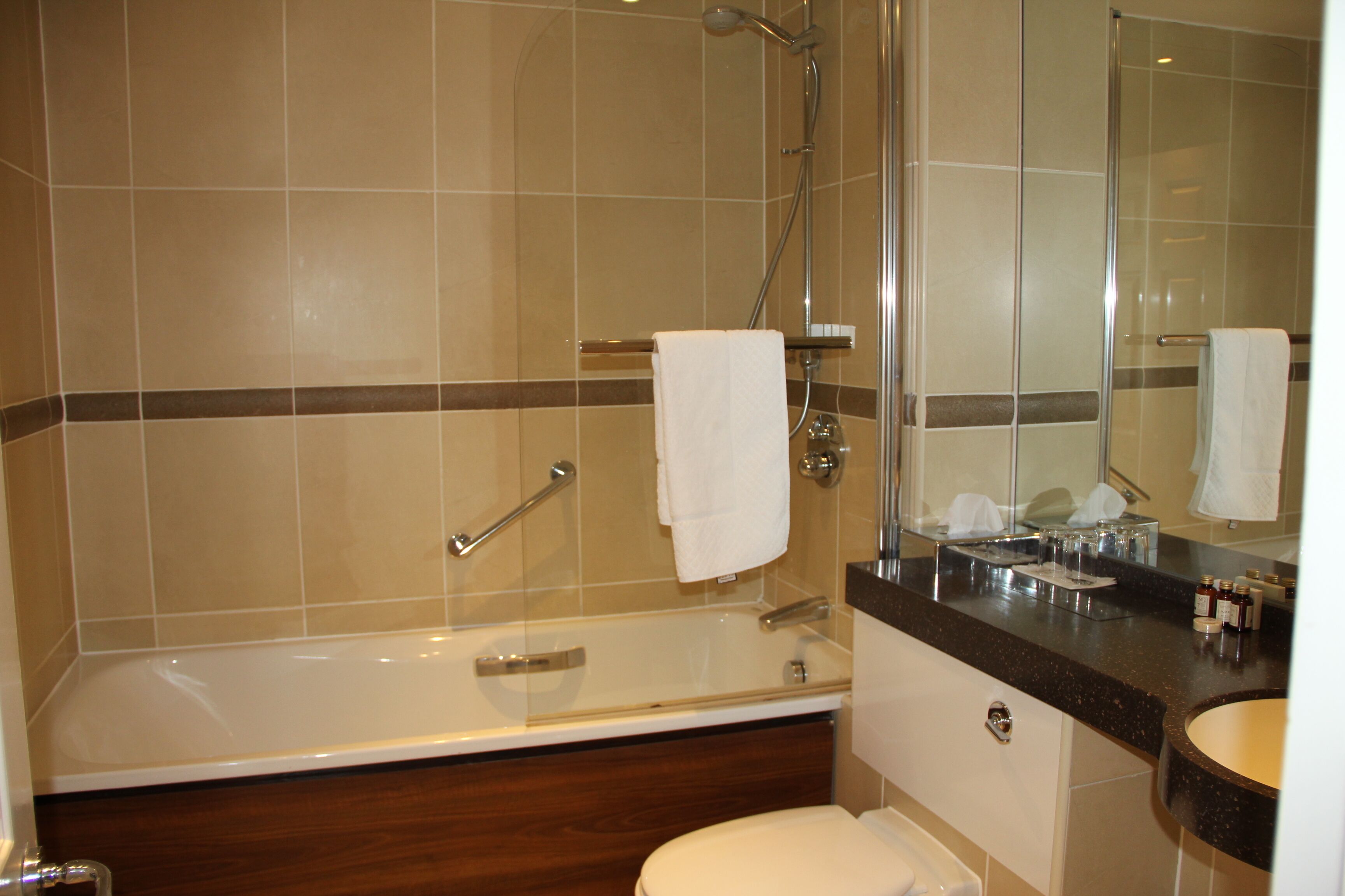 classic double room | bathroom | free toiletries, towels