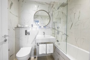 Free toiletries, hair dryer, towels