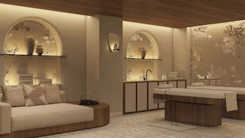 Sauna, Turkish bath, body treatments, aromatherapy, Thai massages