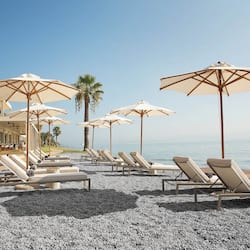 On the beach, beach yoga