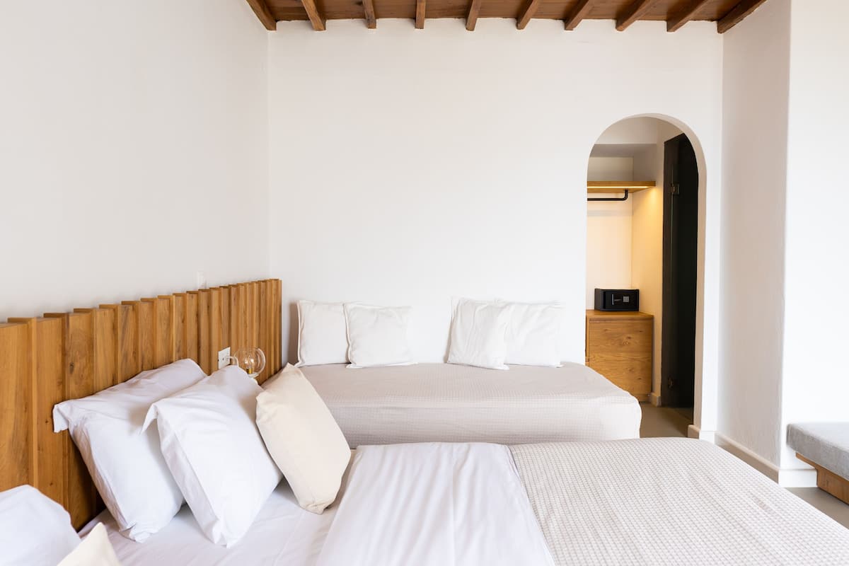 Bungalow, vista al mar | Sábanas de algodón egipcio, camas Select Comfort y minibar