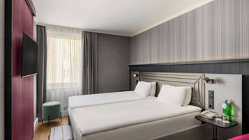 In-room safe, blackout curtains, soundproofing, free WiFi