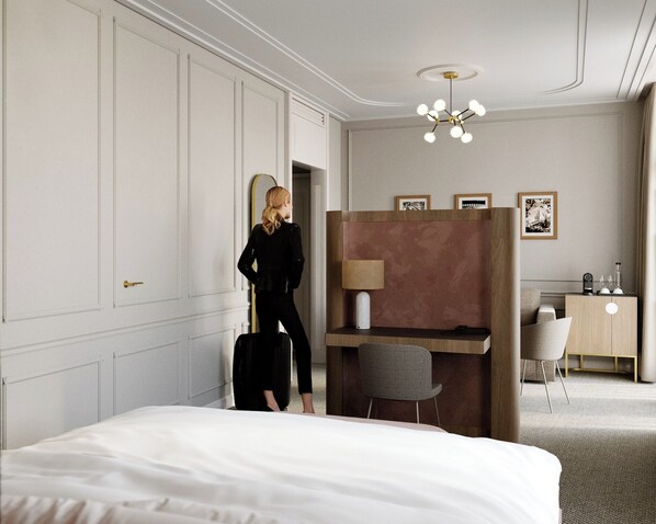 1 bedroom, hypo-allergenic bedding, memory-foam beds, minibar