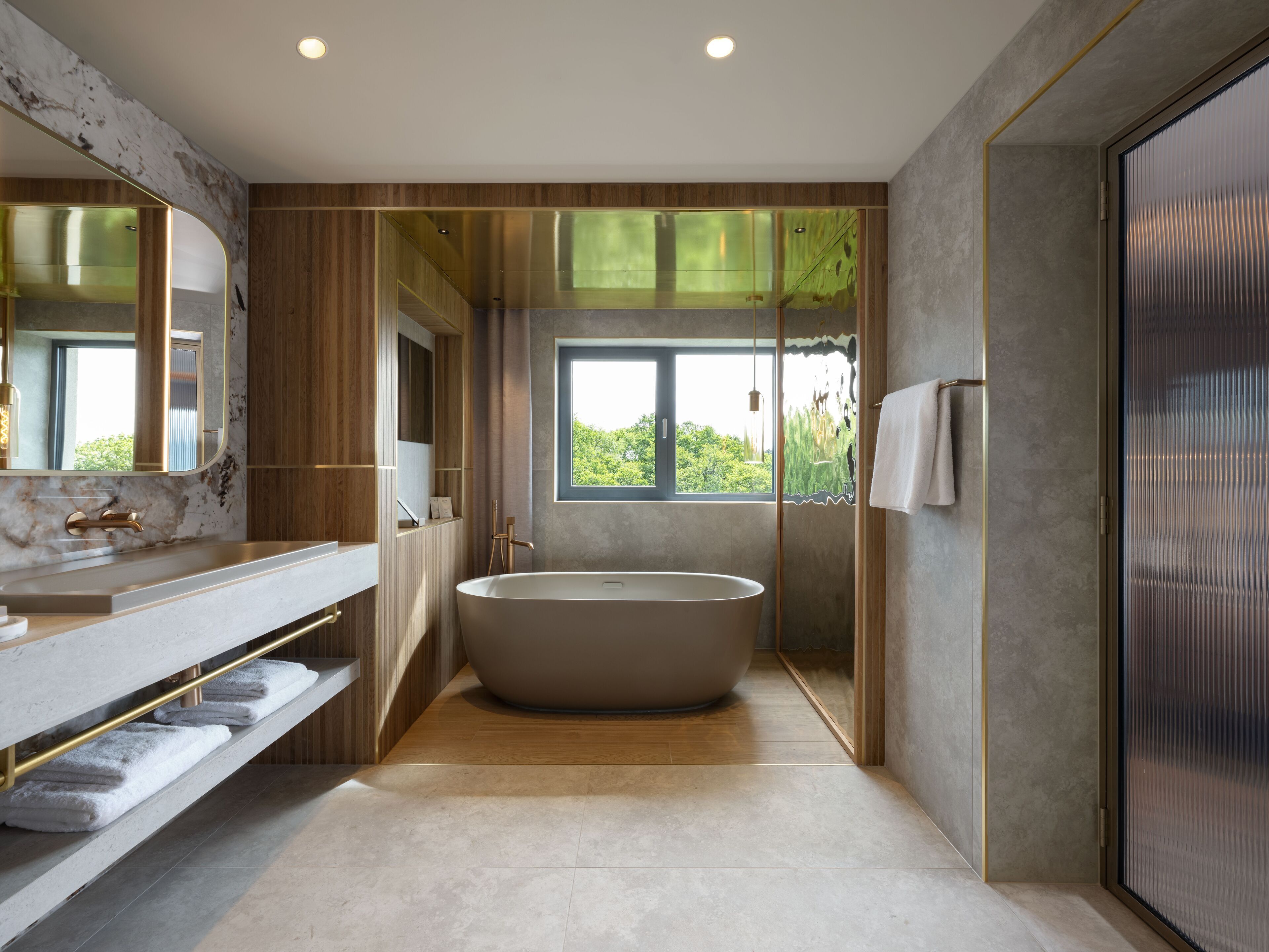 the hans liebherr suite | bathroom | free toiletries, hair dryer, bathrobes, slippers