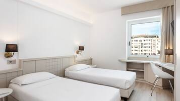 Minibar, desk, bed sheets, wheelchair access