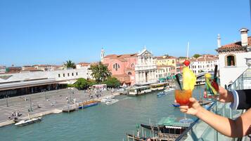 Blick von der Unterkunft