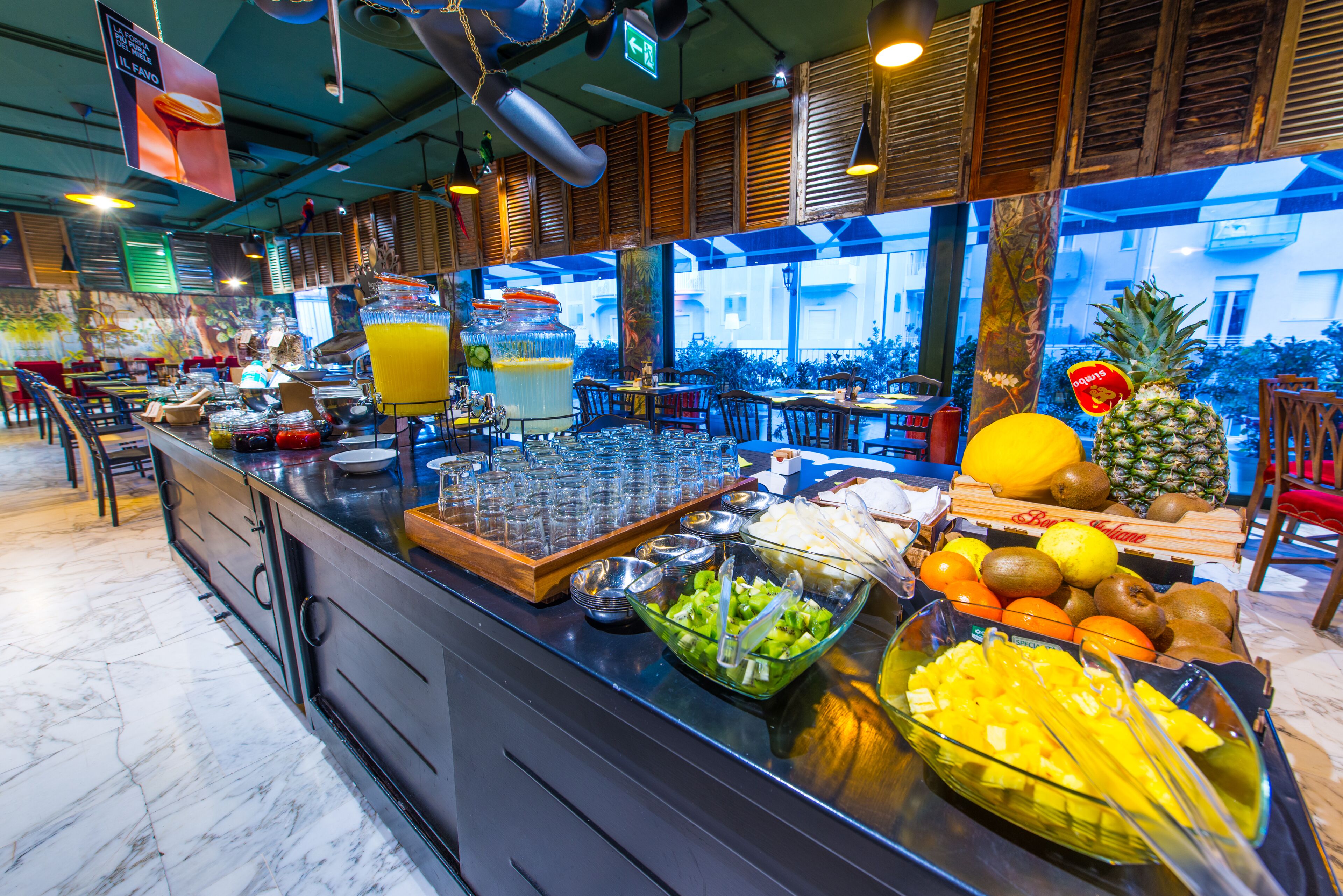 Daily buffet breakfast (EUR 10 per person)