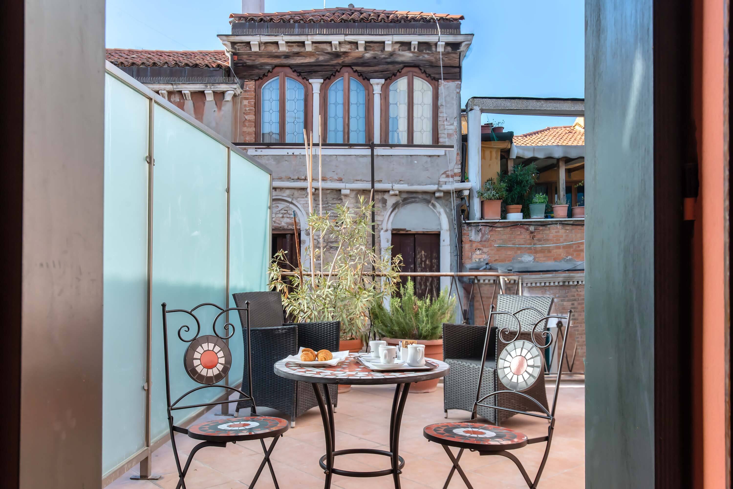 comfort double room, terrace | terrace/patio