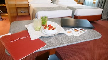 Minibar, in-room safe, desk, blackout curtains