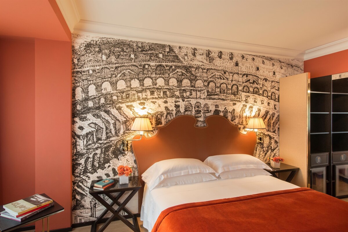 Ropa de cama de alta calidad y minibar 