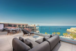 Suite, 3 Bedrooms, Sea View (Executive Level) | Premium bedding, minibar, in-room safe, desk - The Westin Dragonara Resort, Malta (St. Julian's)