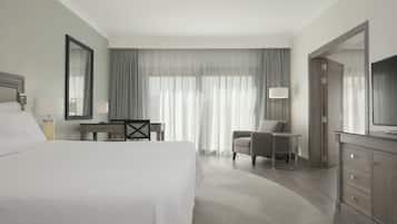 Ropa de cama de alta calidad y minibar
