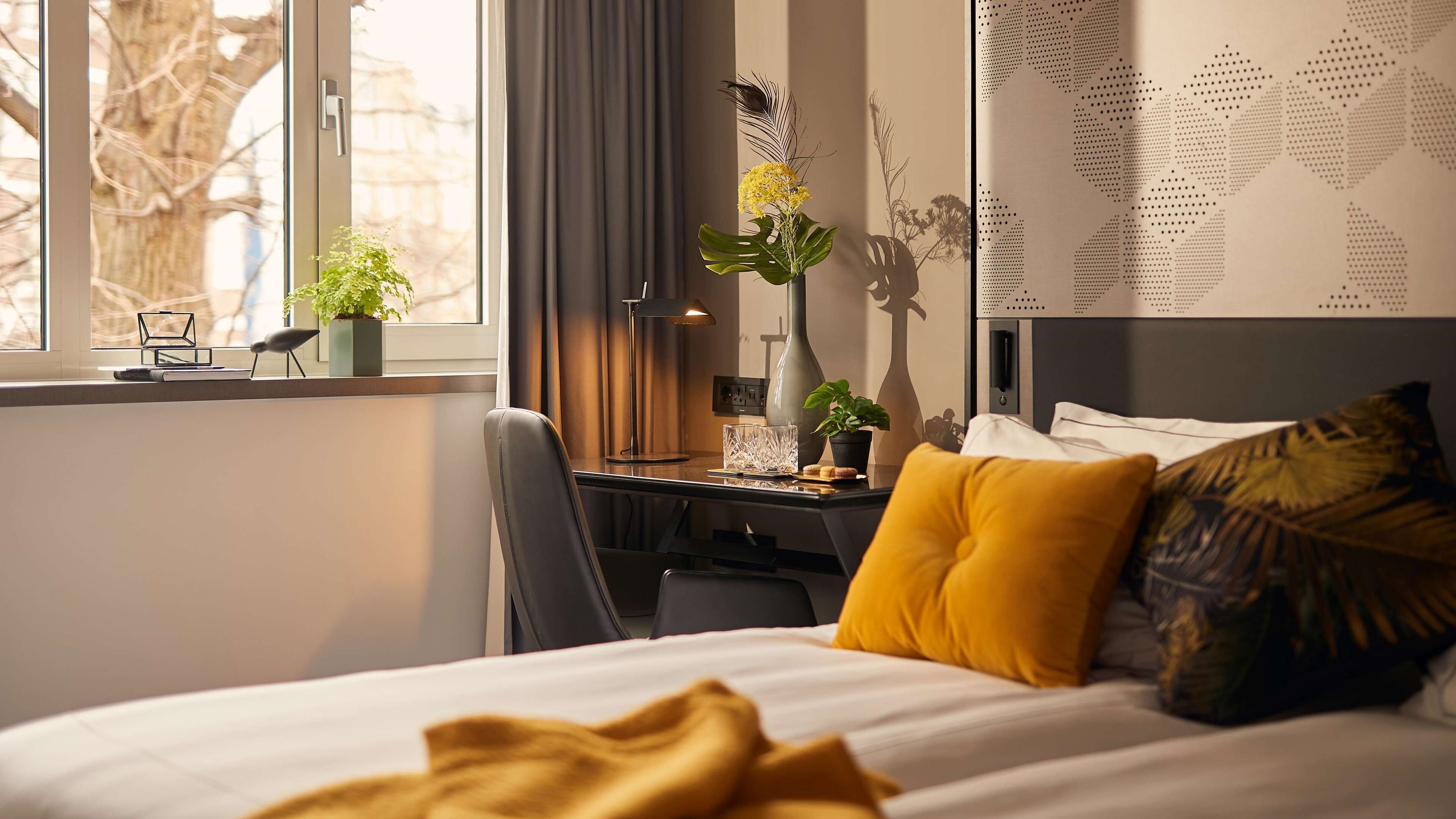 deluxe room (2 twins) | in-room safe, desk, soundproofing, iron/ironing board