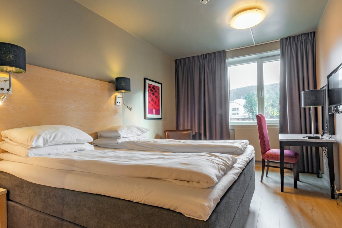 Habitación doble estándar, 1 cama King size | Ropa de cama hipoalergénica y escritorio 