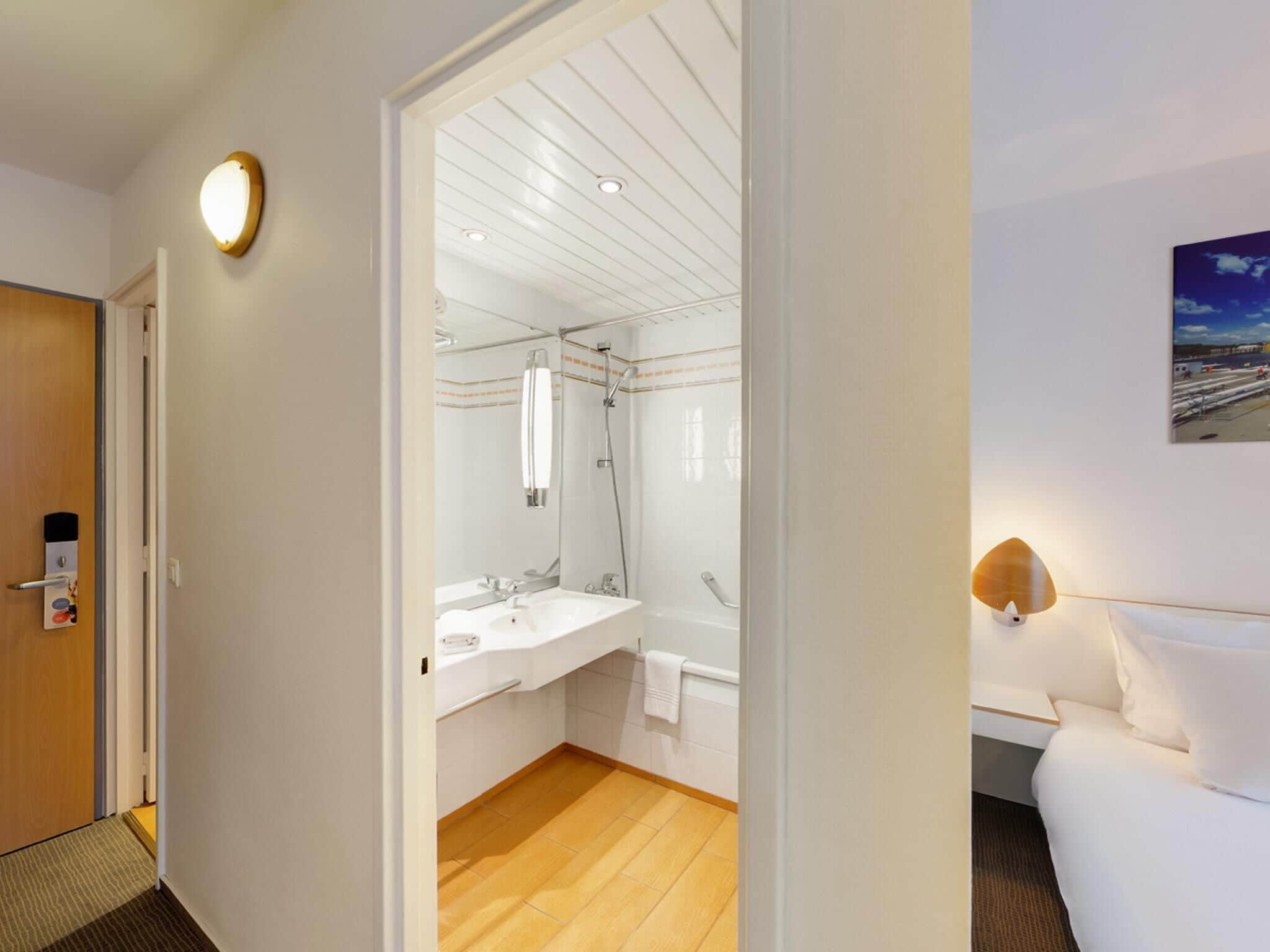 Desk, blackout curtains, free cots/infant beds, free WiFi