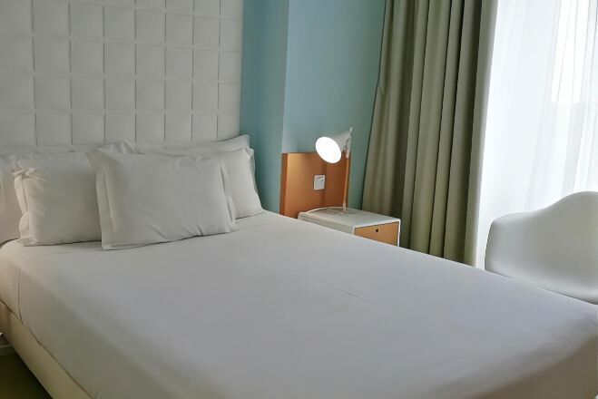 In-room safe, desk, laptop workspace, blackout drapes