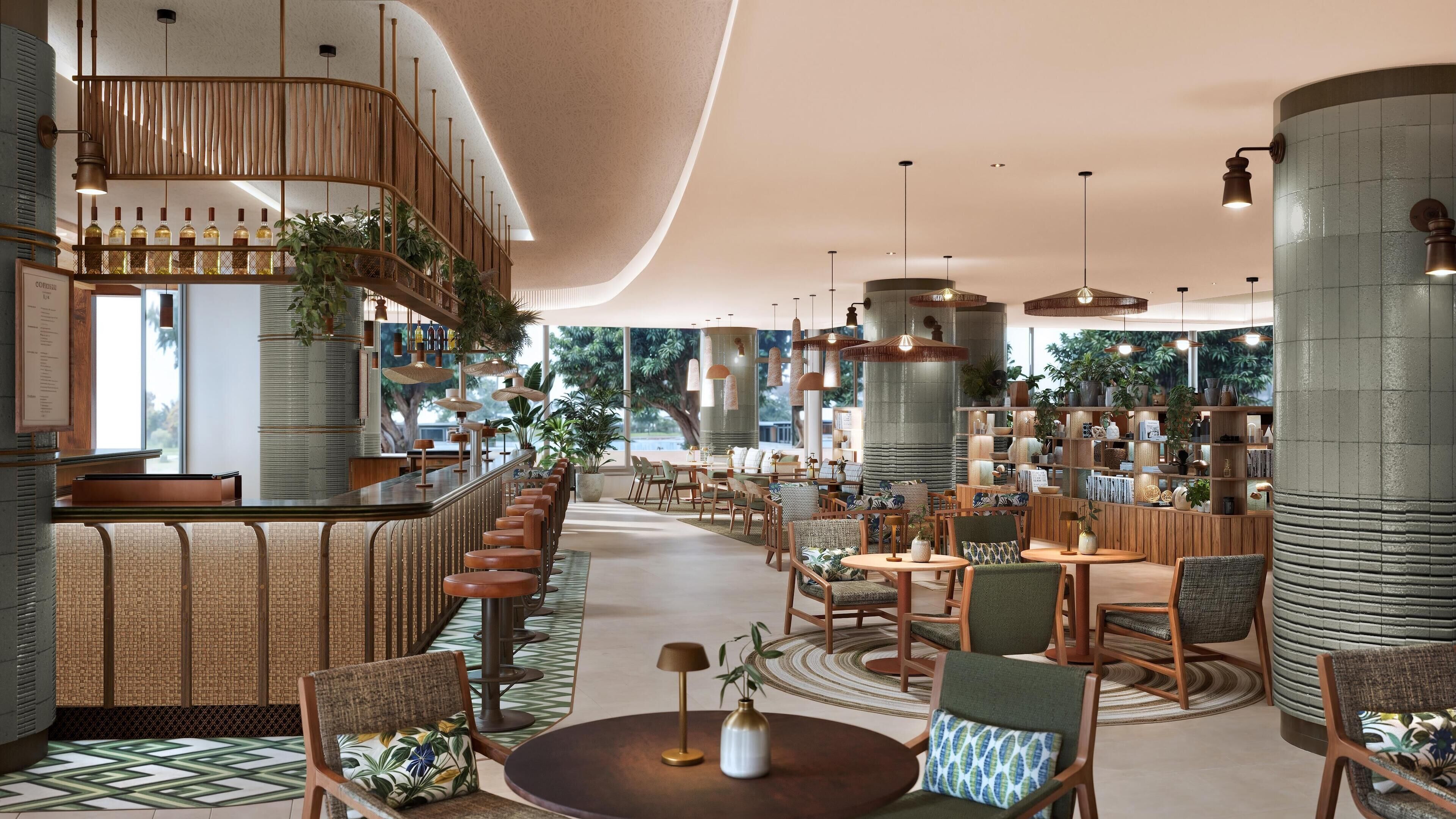 Se sirven desayunos y cocina mediterránea, con vista al jardín 