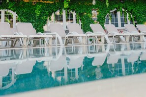 Outdoor banquet area