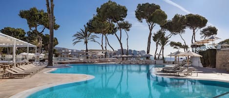 Indoor pool, 5 outdoor pools, cabanas (surcharge), pool umbrellas