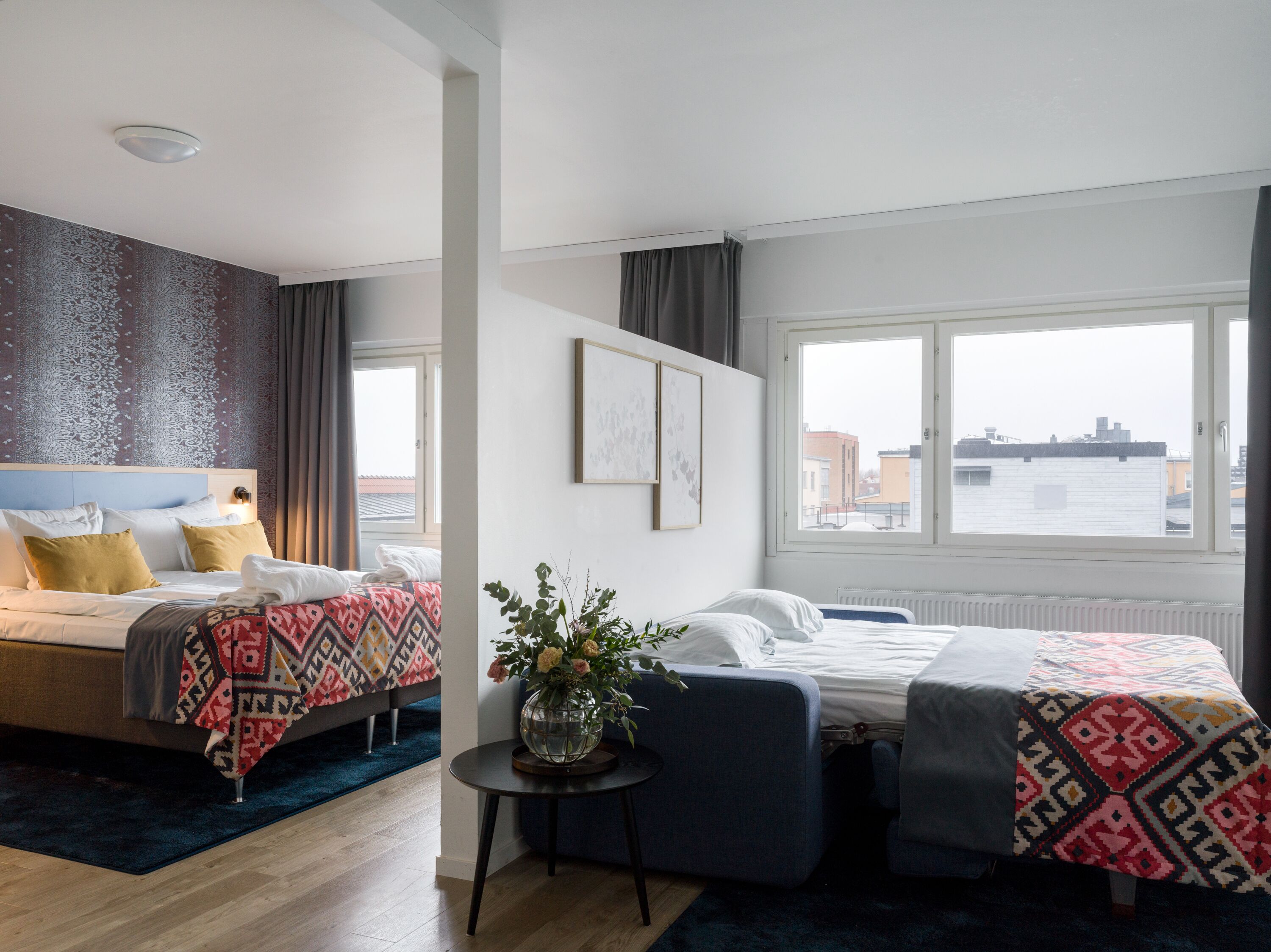 family suite | 1 bedroom, minibar, desk, laptop workspace